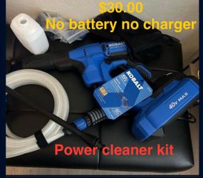 Power cleaner kit $30.00 no battery no charger