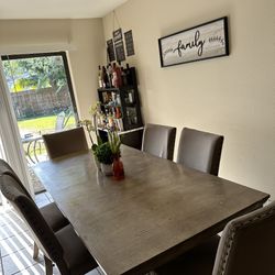 Beautiful Dining Table With 6 Chairs