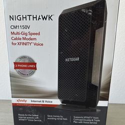 Netgear Nighthawk Multi-Gig Speed Cable Modem For XFINITY Internet & Voice