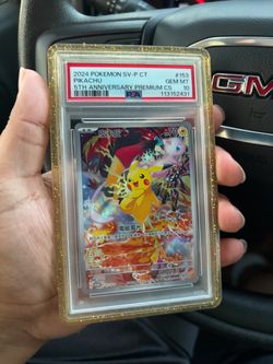 Pokemon Pikachu Traditional Chinese Promo 153/SV-P 5th Ann. Premium PSA 10