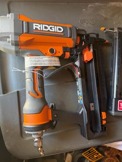 RIDGID Pneumatic Finish Nailer & Crown Stapler Combo Bundle - Brand New/Mint