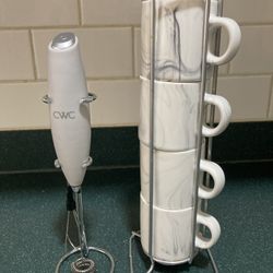 Coffee Mug and Frother Set