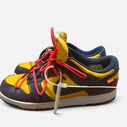Off-White × Nike Dunk Low 'University Gold' Size 11