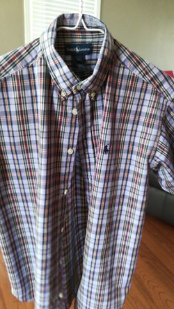Boys size L Ralph Lauren buttonup shirt