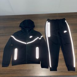Nike Tech Black Reflective Tracksuit – S, M, L