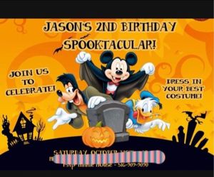 Micky mouse Halloween digital or printed