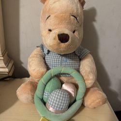 Disney Winnie The Pooh Collectors With Basket And Tagged