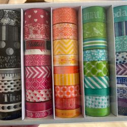 brand new box of recollections crafting washi tape. 45 rolls 5 yards each great price and variety 