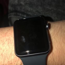 Apple Watch Series 3 (GPS) 42mm Space Gray Aluminum Case with Black Sport Band - Space Gray Aluminum