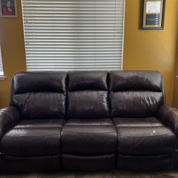 Genuine Leather Sofá 