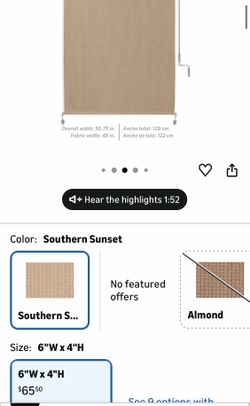 New Sun Shade Almond color