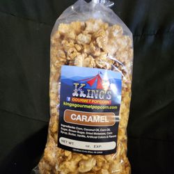 King's Gourmet Caramel Popcorn. Quantity Discounts For Product & Shipping, Please Inquire 