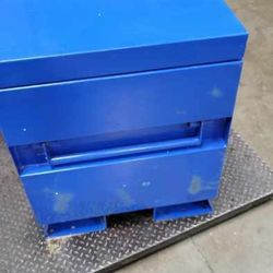 Kobalt 24-Inches W x 48-Inches L x 28-Inches H Blue Steel Jobsite Box