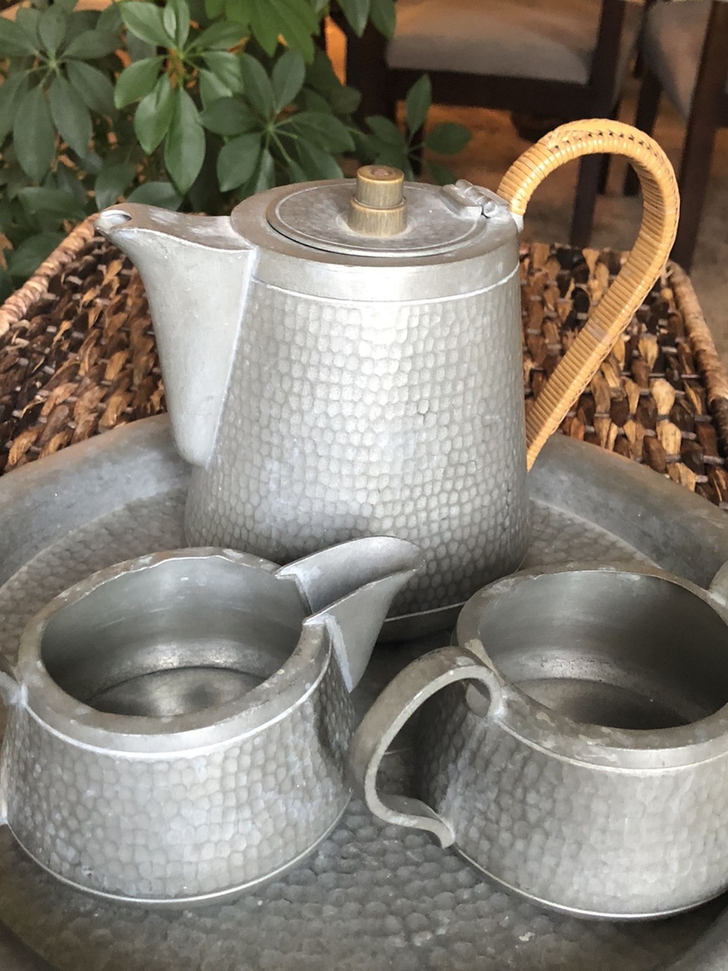 Stunning Pewter Tea Set