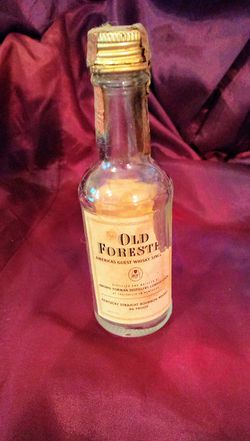 Vintage Old Forester Mini Whisky Bottle