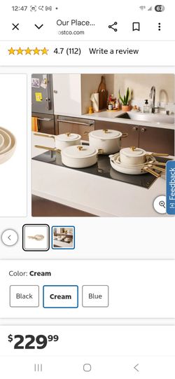Our place 14 piece cookware set new $200 firm
