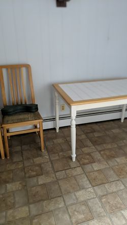 Table and chairs