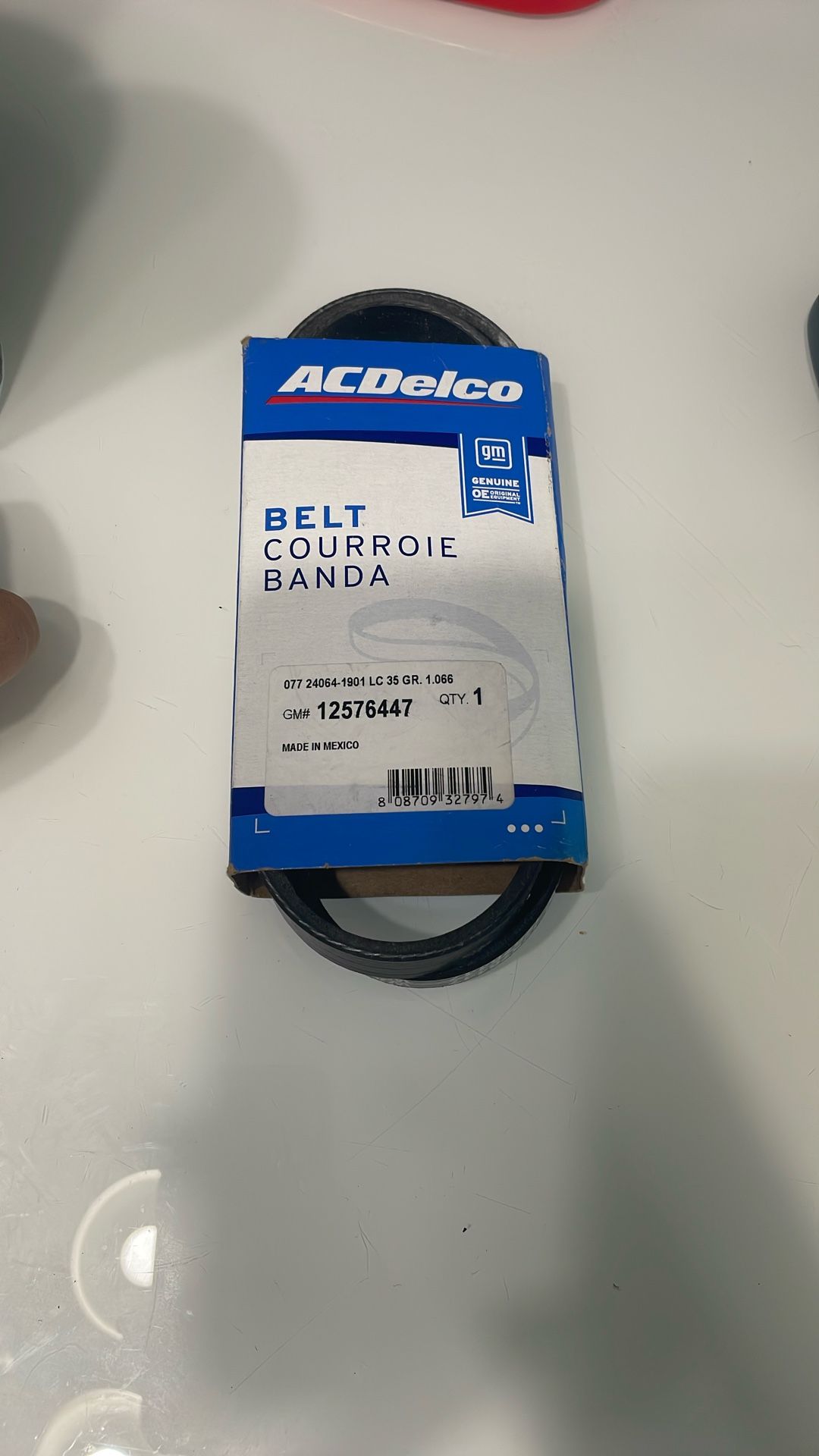 Genuine GM 1(contact info removed) Air Conditioning Compressor Belt