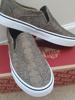 Vans Women's Asher Kelp Slip-on Sneakers Size 7.5 (W) 