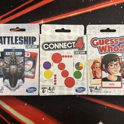 Battleship, Connect 4, & Guess Who? Card Game 