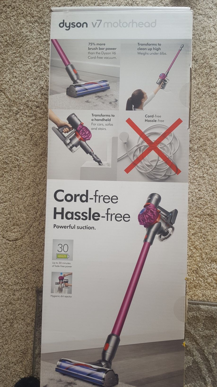 Dyson 7 motorhead stick vacuum new in box