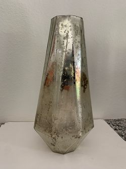 Tall Glass Candle Holder