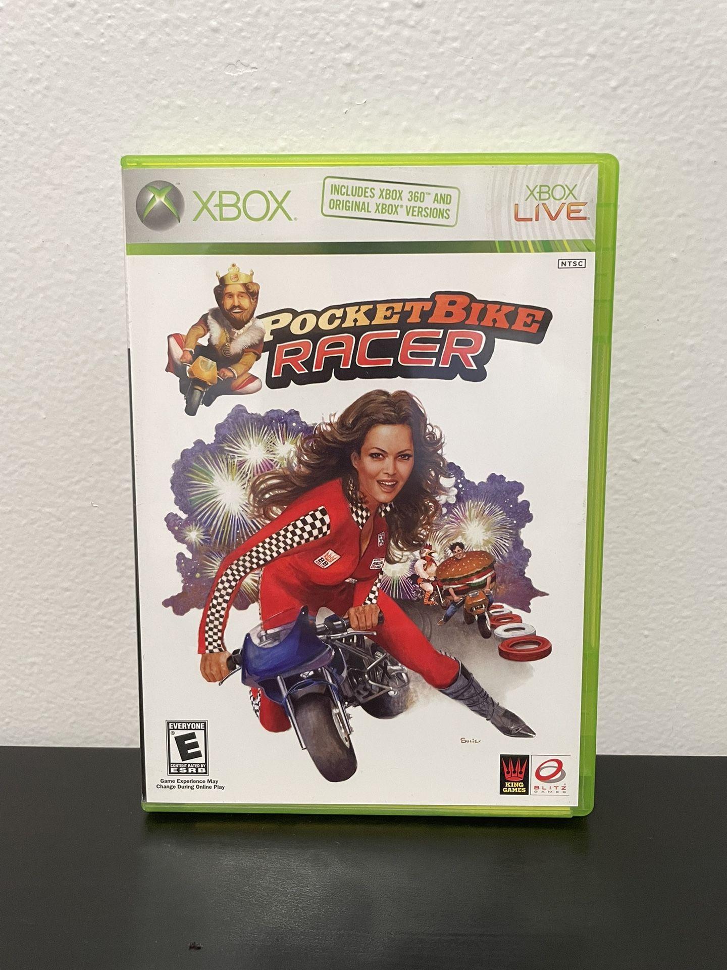 Pocket Bike Racer - Xbox + Xbox 360 - Like New - Complete - Burger King Game