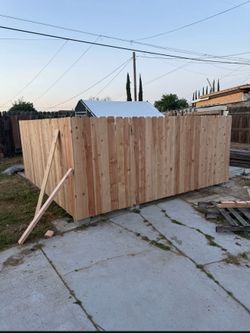 Wooden fence