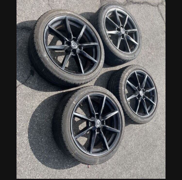 4 — 205/45zr17 4x100 4x3.94 Stock Mazda Miata ND NB Civic Xb Xa Ia Corolla Fit Wheels Rims good Treads Tires!!