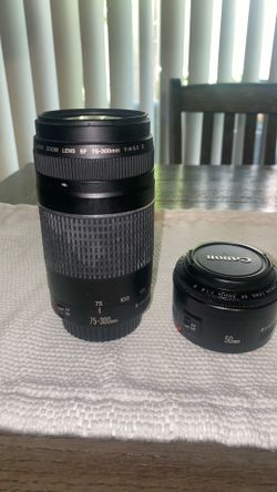 Canon lens Ef 75-300/canon lens Ef 50mm