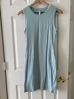 Aritzia Babaton Seafoam Green Sleeveless Tank Dress