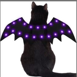 Purple LED Bat Wings For Pet