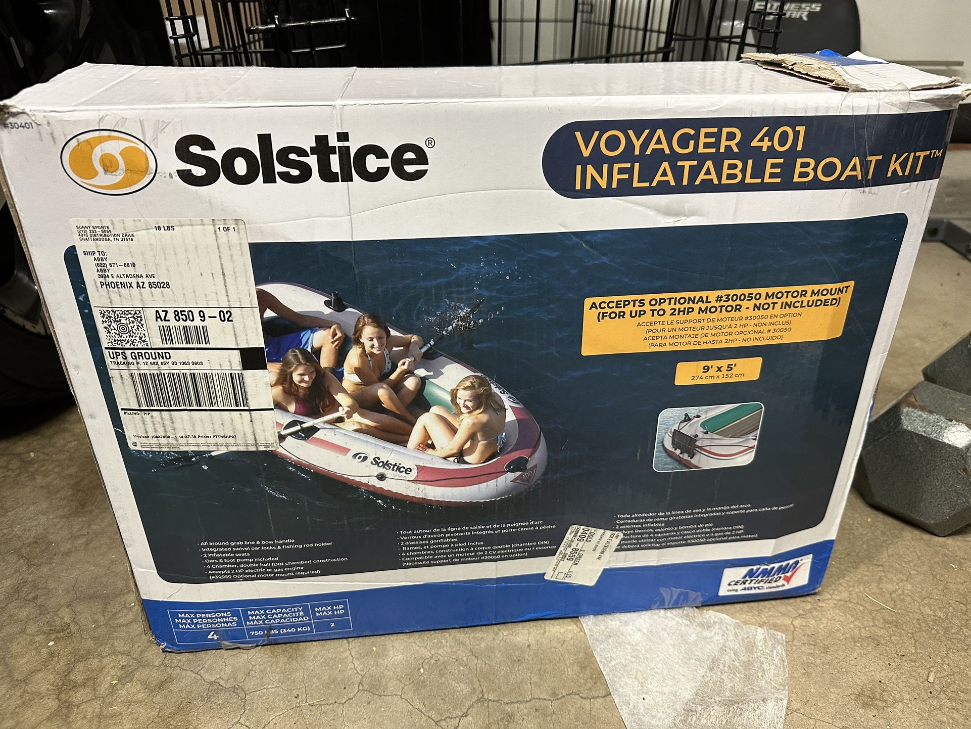 Solstice Voyager Inflatable Boat