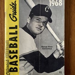 1968 OFFICIAL COLLEGIATE BASEBALL GUIDE George Greer