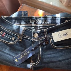 Woman Blue Jean U.S Polo ASSN 7/8 Short