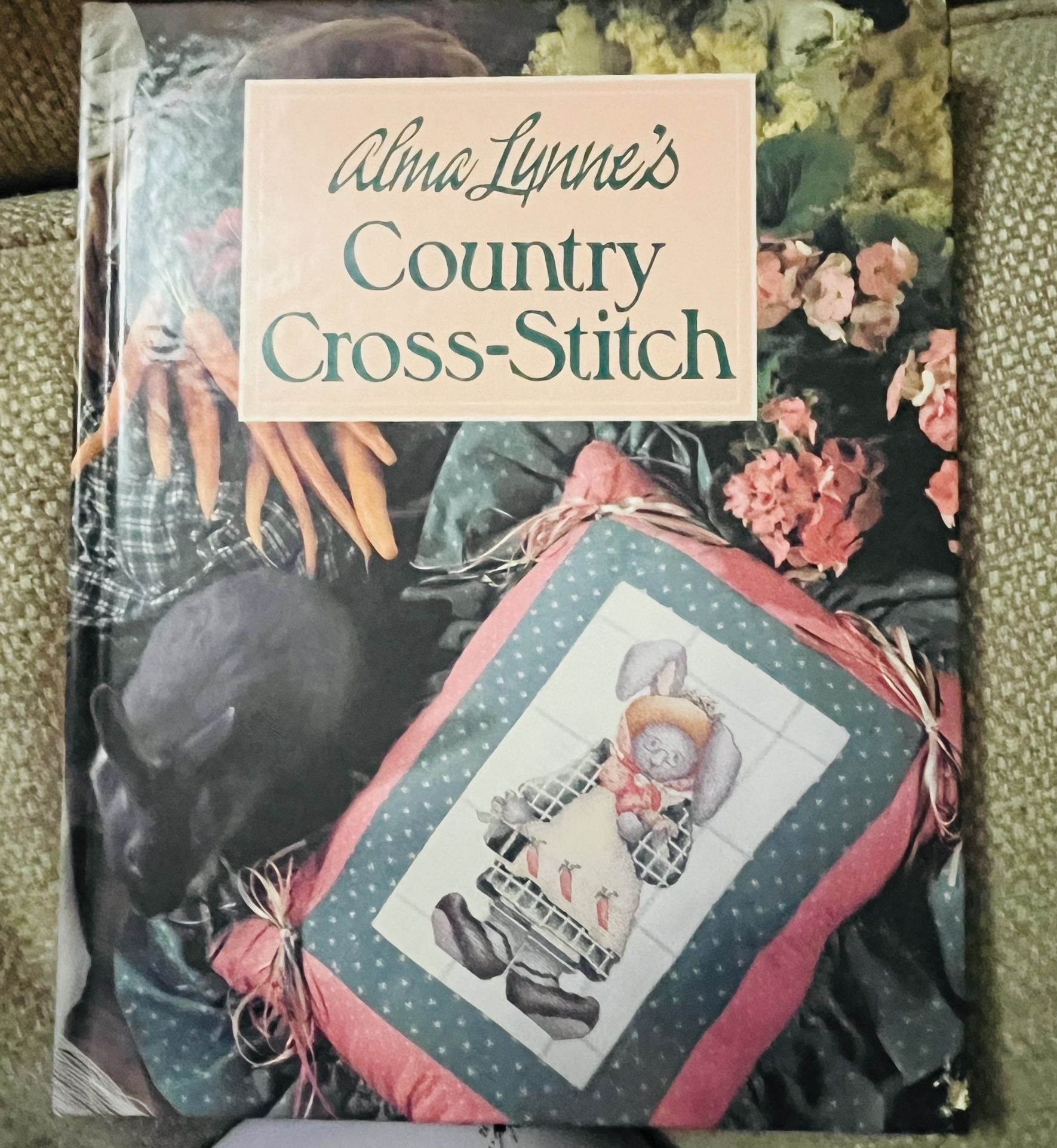 Adorable Alma Lynne’s Country Cross Stitch Hard Cover Book