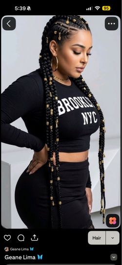 2 braids hair