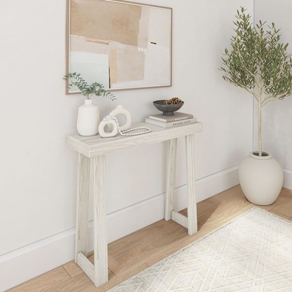 White Sand Console Table- 36"