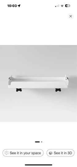 Dorm fold down nightstand