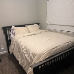 Wood Bed Frame For Sale Size Queen