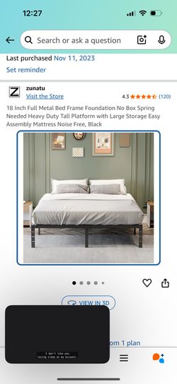 Full Size Bed frame