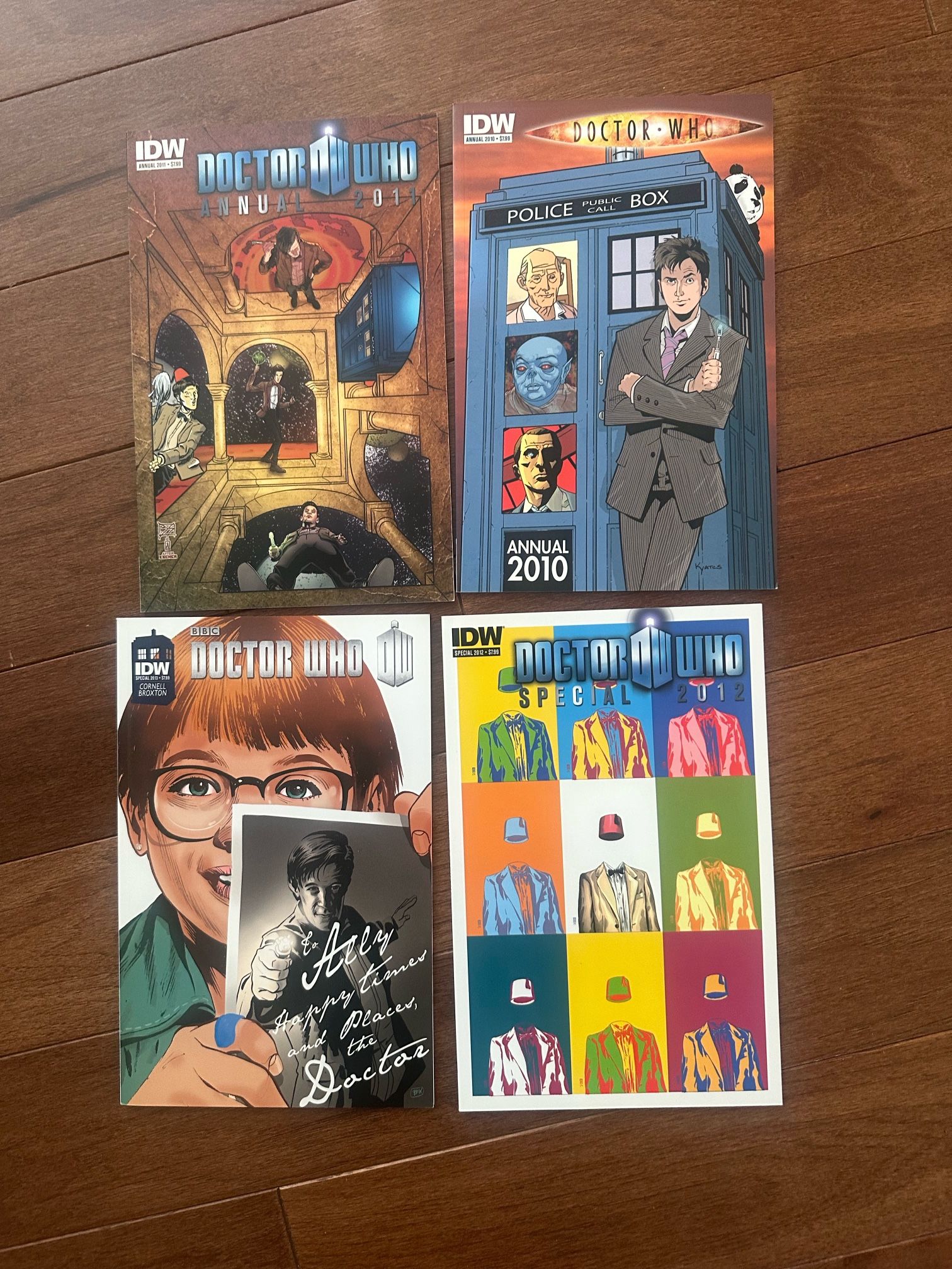 Lot of 4 Dr. Who IDW Special / Annual Comics 2010, 2011, 2012, 2013. Very good.