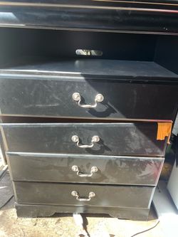 Black dresser