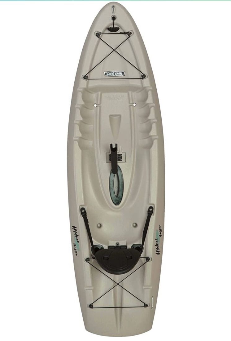 Lifetime Hydros Angler Kayak with Paddle, Sandstone, 101" MSRP$999.00