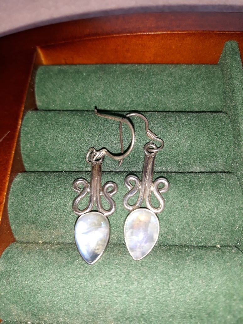 Moonstone earrings