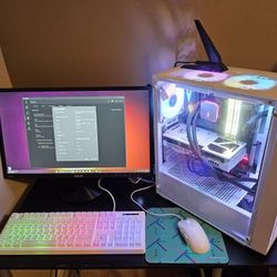  ✨️PC Bundle, Gamedias AURA White MSI Gaming Tower, Monitor & M&K✨️
