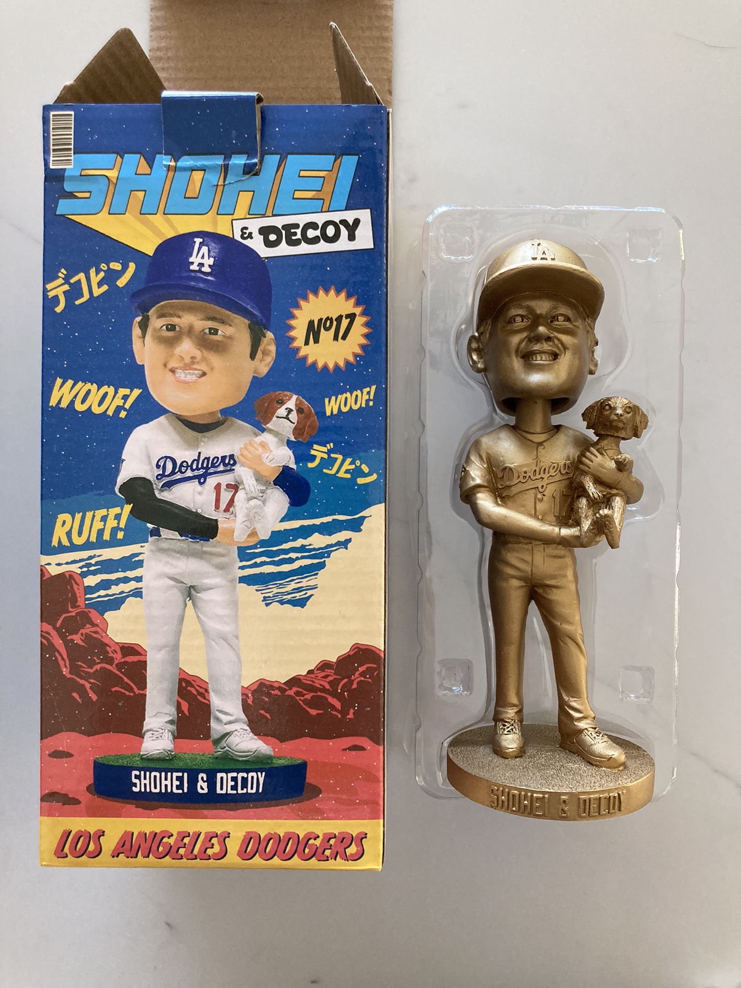 大谷翔平×デコピン　bobblehead Amazon.co.jp: 大谷翔平 選手 デコピン フィギュア ドジャース