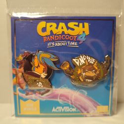 Crash Bandicoot Enamel Pins Bundle