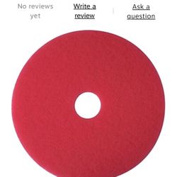 16” Red Buffer Pad By 3M. 5 Pack