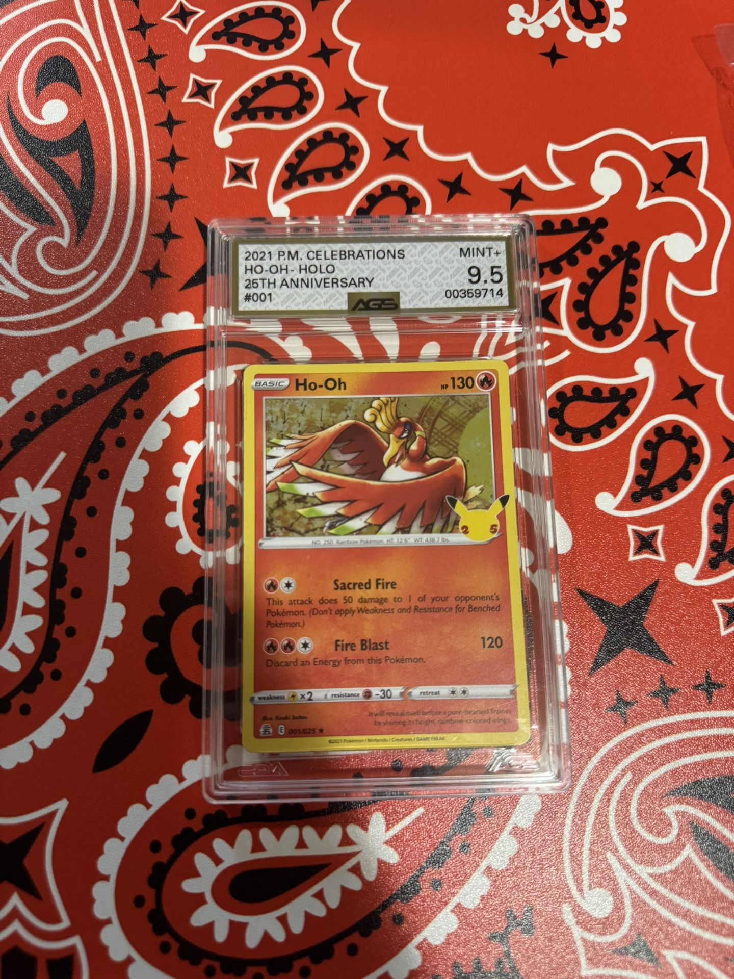Pokemon Ho-Oh #1 AGS 9.5